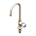 Thumbnail image #1 for T&S Brass Self-Closing Deck-Mounted Single Pantry Faucet with Rigid Gooseneck