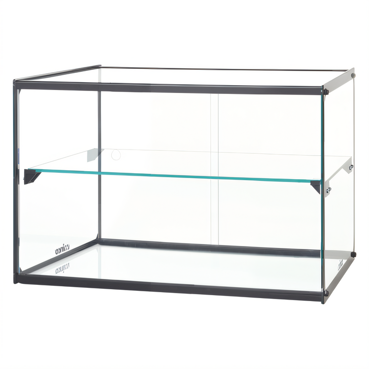 Product image #1 for Winco Countertop Ambient Pastry Display Case, 2-Tier, Rear Opening, Straight Front