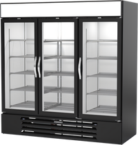 Beverage-Air MarketMax Dual-Temp 3-Section Reach-In Glass Door Refrigerator/Freezer Merchandiser
