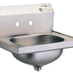 Thumbnail image #1 for Eagle Group HSA-10-3VP Wall-Mounted Hand Sink, 304 Stainless Steel, 13-1/2 x 9-3/4 x 6-3/4-Inch Bowl Case of 3