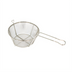 Thumbnail image #1 for Winco Round Nickel-Plated Wire Fry Basket, 8-11/16 Inch Diameter, 7-1/4 Inch Handle