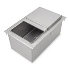 Thumbnail image #1 for John Boos PB-DIIB3418 34 x 18 Inch Drop-In Insulated Ice Bin with Removable Sliding Lid, Stainless Steel, Without Cold Plate