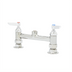 Thumbnail image #1 for T&S Brass Deck-Mount Manual Faucet Base with Lever Handles, 8-Inch Centers, Rigid Base Only
