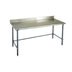 Thumbnail image #1 for Eagle Group Spec-Master 132 Inch x 36 Inch Stainless Steel Work Table with 4-1/2 Inch Backsplash and Galvanized Base