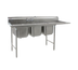 Thumbnail image #1 for Eagle Group 414 Series Coved-Corner Three-Compartment Sink with Right-Hand 18-Inch Drainboard, 80-3/4-Inch Wide
