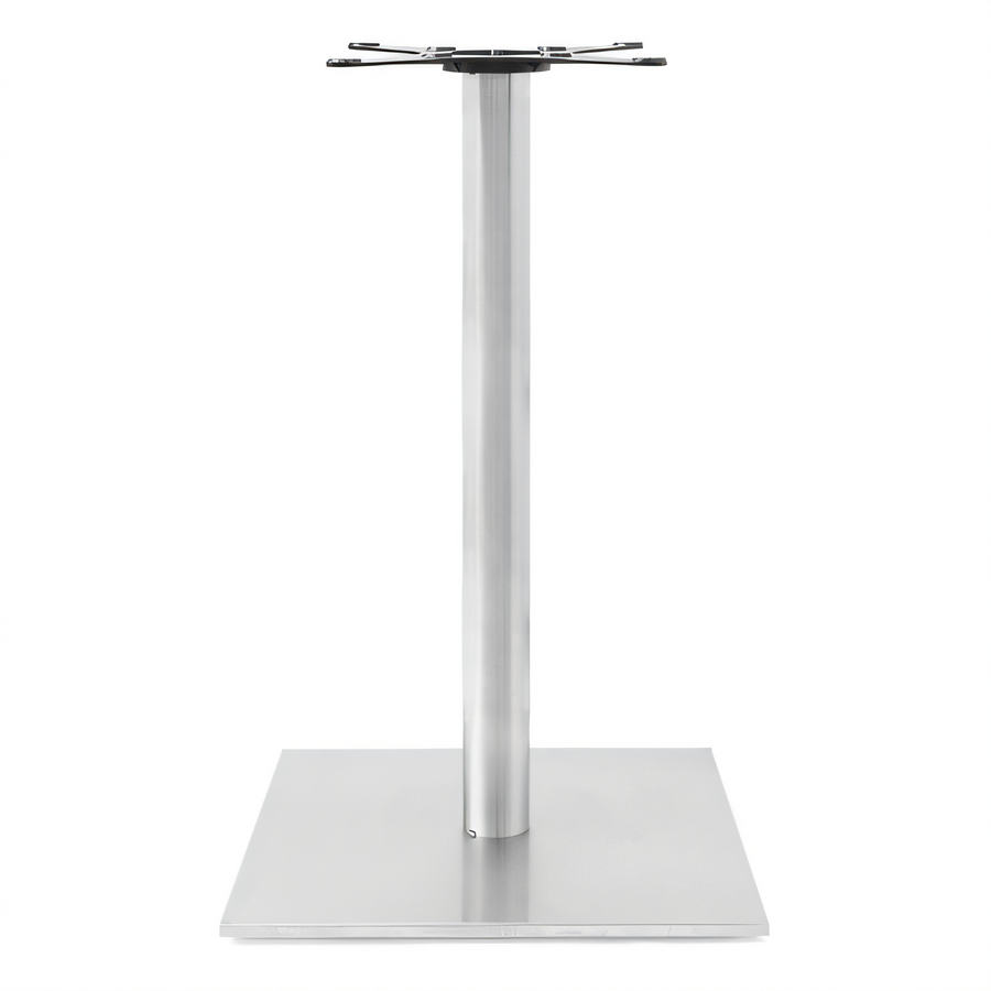 Product image #1 for John Boos Bar Height Stainless Steel Table Base with 21-1/4 Inch Square Base and Adjustable Leveling Feet