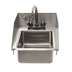 Thumbnail image #1 for Advance Tabco Special Value Series 1-Compartment Drop-In Sink with Side Splashes, 10 x 14 x 5 Bowl, Faucet and Basket Drain