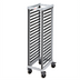 Thumbnail image #1 for Cambro GN 1/1 Full-Size Food Pan Trolley — 18-Slide End-Load, 5-Inch Casters, Speckled Gray
