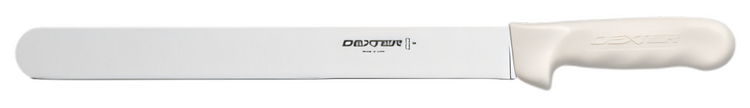 Product image #2 for Dexter Russell Sani-Safe 12-Inch Stain-Free High-Carbon Steel Roast Slicer Knife with White Polypropylene Handle