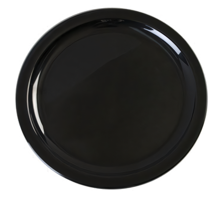 Product image #1 for Carlisle Kingline 10-Inch Black Melamine Narrow Rim Dinner Plate