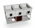 Thumbnail image #1 for Duke HCF-3 3-Pan Hot/Cold/Freeze Drop-In Food Well Unit