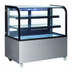 Thumbnail image #1 for Omcan USA 48-Inch Non-Refrigerated Curved Glass Bakery Display Case with 2 Shelves and Rear Sliding Doors