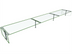 Thumbnail image #1 for Hatco Flav-R-Shield ES53-120 Stationary Double-Sided Self-Service Sneeze Guard, 120 Inch Wide