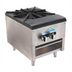 Thumbnail image #1 for Comstock-Castle 18-Inch Gas Stock Pot Range with Open Front Cabinet Base, 1 Double Burner Section, 110,000 BTU
