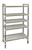 Thumbnail image #1 for Cambro Camshelving Elements XTRA High Density Top Rail 5-Tier Mobile Starter Unit, 18 x 42 x 80 Inches, Speckled Gray