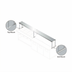 Thumbnail image #1 for Advance Tabco Single Overshelf for Existing Equipment, 96 Inch W x 18 Inch D, 18/430 Stainless Steel