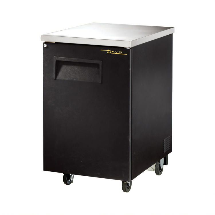 Product image #1 for True TBB-1-HC One-Section Back Bar Cooler, 30 Six-Pack / 1 Half Keg Capacity, Solid Hinged Door