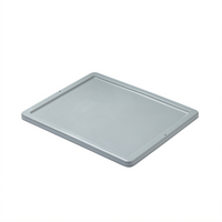 Rubbermaid Commercial Products Palletote Food Box Lid, Gray Polyethylene