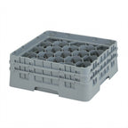 Thumbnail image #2 for Cambro Camrack® 20S434151 Full-Size 20-Compartment Glass Rack with 2 Extenders, Soft Gray, 3 7/8" Dia. x 5 1/4" High Case of 4