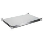 Thumbnail image #1 for John Boos SSK6-2496 96 x 24-Inch Stainless Steel Work Table Undershelf, 16-Gauge Type 300, Satin Finish