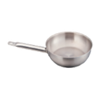 Thumbnail image #1 for Omcan USA 80447 9-1/2-Inch Uncoated Stainless Steel Frying Pan with Welded Handle Case of 6