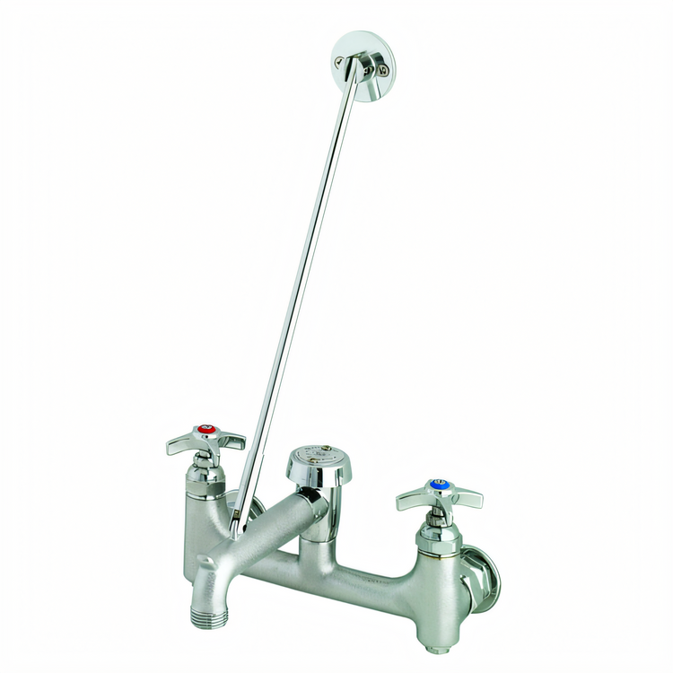Product image #1 for Chrome-Plated Brass Service Sink Mixing Faucet with 8-Inch Adjustable Centers