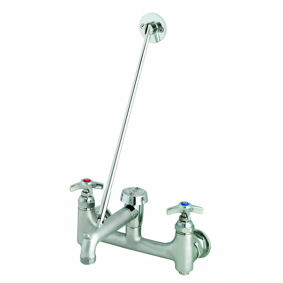 Product image #1 for Chrome-Plated Brass Service Sink Mixing Faucet with 8-Inch Adjustable Centers