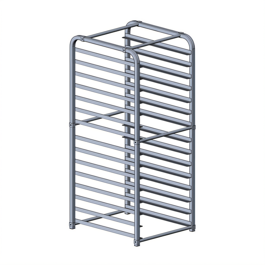 Product image #1 for Atosa Aluminum Refrigerator/Freezer Pan Rack, 15 Full-Size or 30 Half-Size Sheet Pan Capacity