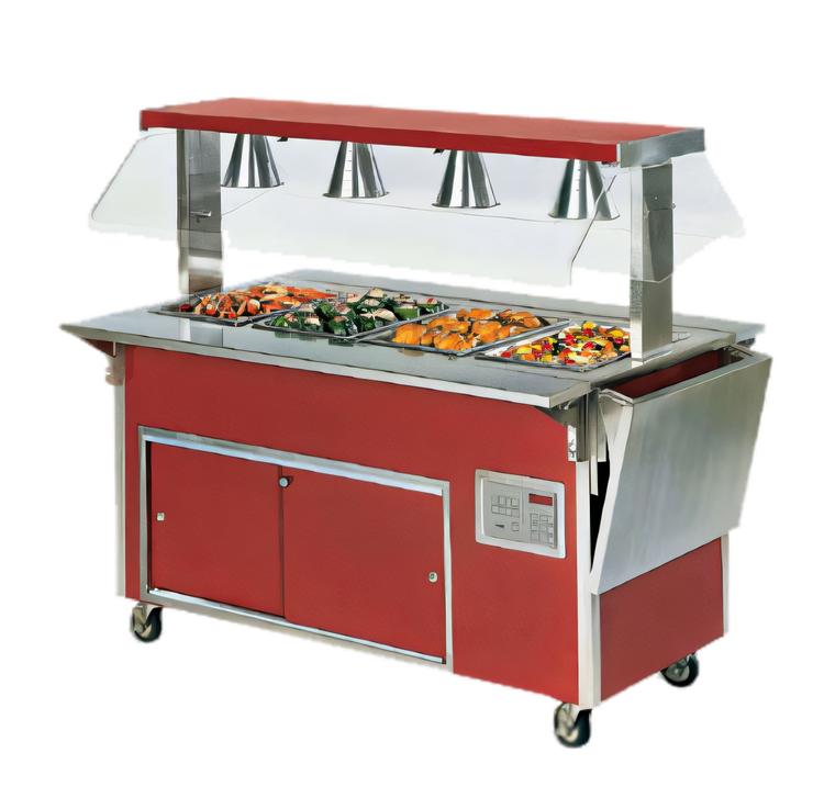 Product image #1 for Vollrath 4-Series Signature Server V-Rib Customer-Side Tray Slide, 46 Inch x 12 Inch, Stainless Steel