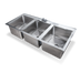 Thumbnail image #1 for 3-Compartment Drop-In Sink with 10 x 14 x 10 Inch Fabricated Bowls