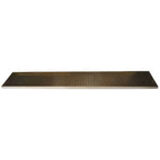 Thumbnail image #1 for Micro Matic USA DP-820DSSPVD-51 Surface-Mount Stainless Steel Drip Tray Trough, Perforated PVD Brass Screen, 51" x 8", 5/8" O.D. Drain