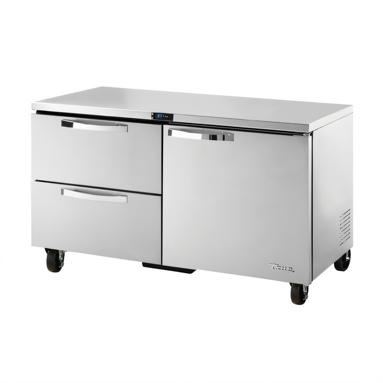 Product image #1 for True SPEC Series 60-Inch 2-Section Undercounter Refrigerator with One Door and Two Drawers