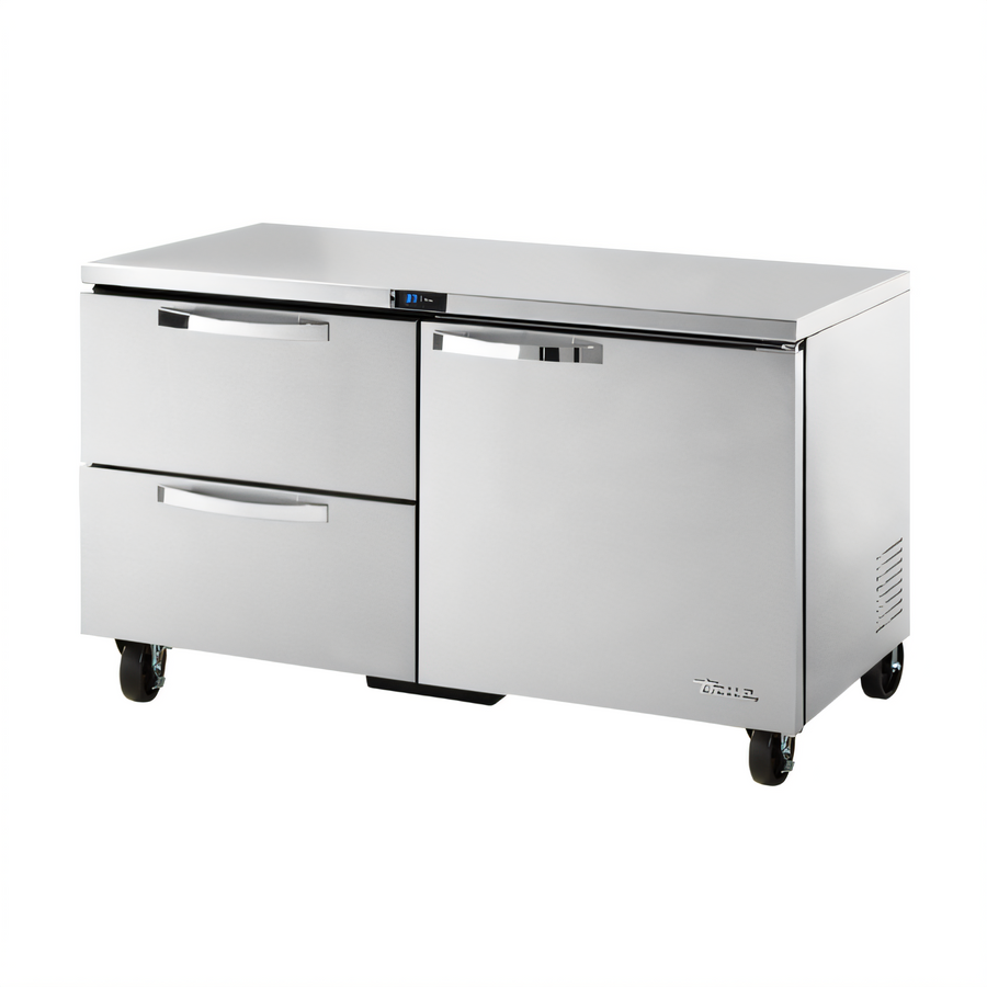 Product image #1 for True SPEC Series 60-Inch 2-Section Undercounter Refrigerator with One Door and Two Drawers