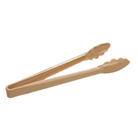 Crestware 12-Inch Beige Polycarbonate Salad Tongs