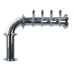 Thumbnail image #1 for Micro Matic USA TT-L-4KR-11 4-Faucet Countertop Glycol-Cooled Stainless Steel Draft Tower