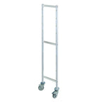Thumbnail image #1 for Fermod Fermostock 64314-R1 71-Inch Mobile Shelving Upright, 14-Inch Deep, Anodized Aluminum, Rustproof Casters