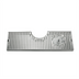 Thumbnail image #1 for Surface-Mount Stainless Steel Drip Tray Trough with Integral Glass Rinser and Metropolis T Draft Tower Cutout, 24 x 8.5 Inches