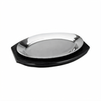 Thumbnail image #1 for Omcan USA 80090 Sizzle Platter Underliner, 10", Oval, Wood Case of 12