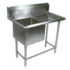 Thumbnail image #1 for John Boos Pro-Bowl 1PB20-1D24R 1-Compartment Stainless Steel Sink with Right Drainboard, 20" x 20" x 12" Bowl, 24" Drainboard