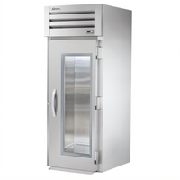 True SPEC SERIES One-Section Roll-In Refrigerator with Single Glass Door and Lock