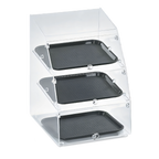 Thumbnail image #1 for Vollrath MBC1014-3F-06 Countertop Curved-Front Self-Service Acrylic Bakery Display Case, Non-Refrigerated, 3 x 10" x 14" Tray Capacity