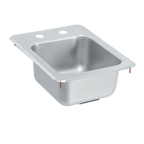 Thumbnail image #1 for Vollrath 173-4-2 Underbar Drop-In Self-Rimming Single-Bowl Sink, 13 x 17 Inches, 304 Stainless Steel