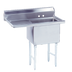 Thumbnail image #1 for Advance Tabco 1-Compartment Fabricated Sink with 18-Inch Left Drainboard and 16 x 20 x 14-Inch Bowl