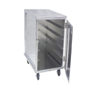 Cres Cor Mobile Enclosed Non-Insulated Single-Compartment Tray Delivery Cabinet, 10-Pan Capacity for 14 x 18 Inch Trays