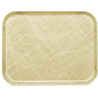Thumbnail image #2 for Cambro Camtray® 926214 Rectangular High-Impact Fiberglass Cafeteria Tray, Abstract Tan, 8-7/8 x 25-9/16 x 1 Inch Case of 12