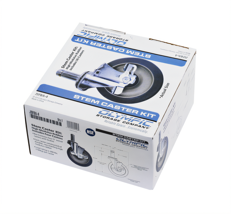 Product image #1 for Olympic J5FBA-4 Shelf Casters & Leveling Feet