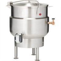 Vulcan K20DLT 20-Gallon Direct Steam 2/3-Jacketed Floor-Mounted Tilting Kettle
