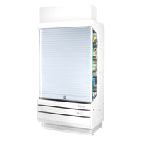 Turbo Air SCM-40W White Locking Hard Plastic Security Cover for TOM-40W-N Open Display Merchandiser