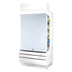 Thumbnail image #1 for Turbo Air SCM-40W White Locking Hard Plastic Security Cover for TOM-40W-N Open Display Merchandiser