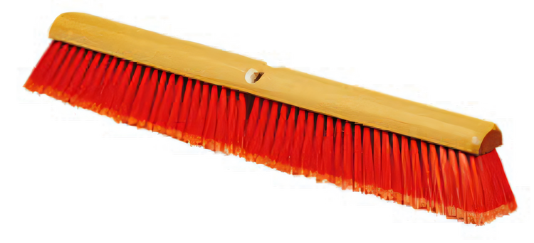 Product image #1 for Flo-Pac 24-Inch Fine Push Broom Head with Hardwood Block and Flagged Polypropylene Bristles